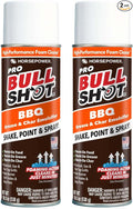 Horsepower Bull Shot BBQ Pro Grill Cleaner Super-Concentrated Foaming Action Cleans in Just 10 Min AS SEEN ON TV Made in USA Emulsifies Grease and Char on Charcoal Gas Grills &amp More 2PK