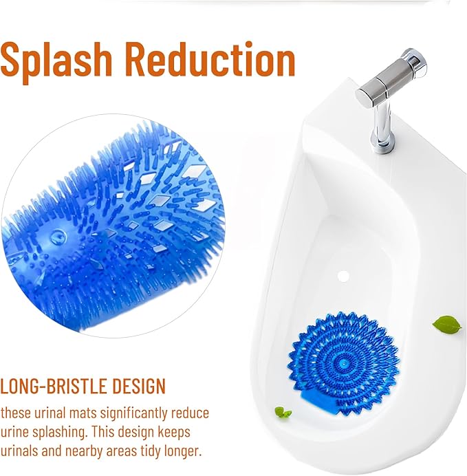 16 PCS Urinal Screen Deodorizer Urinal Cakes Anti-Splash Odor Protection for Men Bathroom Restroom Toilet Lemon Ocean Orange &amp Lavender Scents