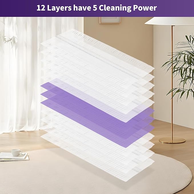 40 Pack Disposable Mopping Pads Refills for Swiffer PowerMop Multi-SurfaceSwiffer Mop Pad Replacement Kit for Floor Cleaning