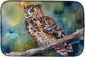 Caroline's Treasures DAC3279DDM Tawny Owl Dish Drying Mat Absorbent Dish Drying Mat Pad for Kitchen Counter Dish Drainer Mat for Countertop 14 x 21 Multicolor
