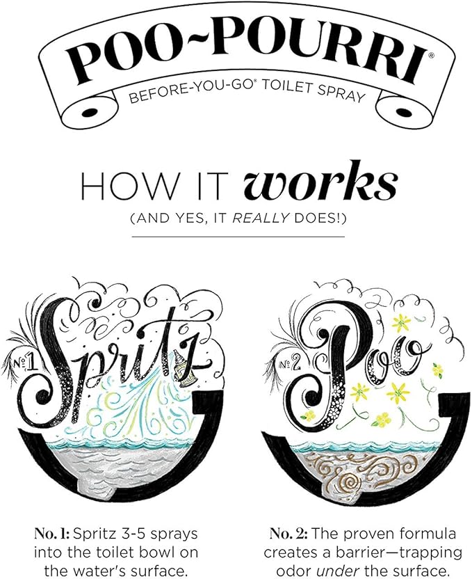Poo-Pourri Before-You-Go Toilet Spray Bottle Maple Pumpkin Original Apple Bottom and Apple Cider 2 Ounce Bottles Set