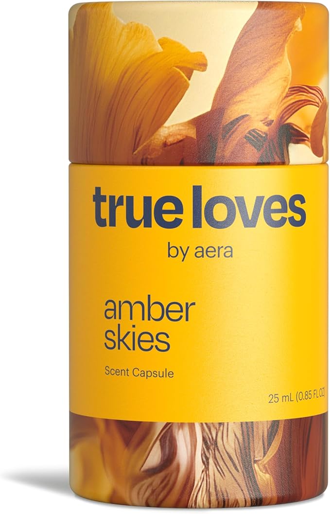 Aera True Loves Amber Skies - Deodorizing Home Fragrance Scent Refill for Pet Odor - Notes of Amber Iris &amp Red Honeysuckle - 25mL - For Use With Aera Diffuser (Sold Separately)