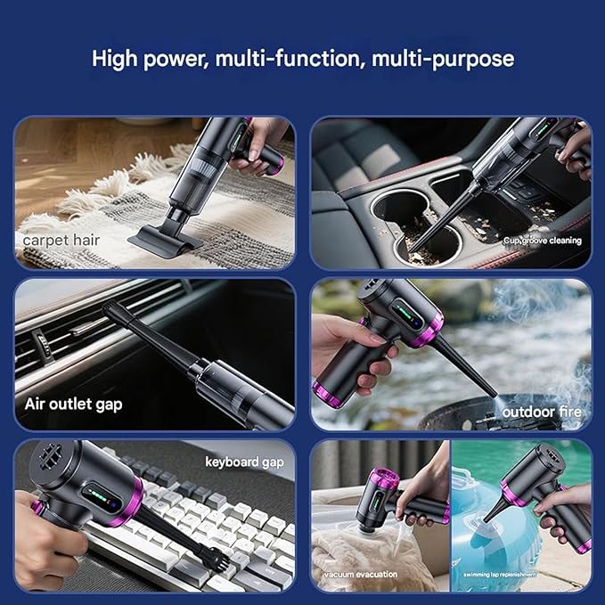 Car Vacuums Cleaner 17000PA Handheld Vacuum Cordless Powerful Scution Rechargeable