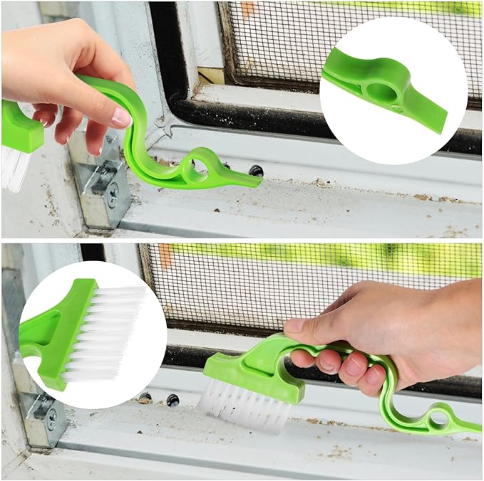 Mobestech 20 Pcs Brush Window Track Window Window Blinds Window Washing Kit Blind Keyboard Sunroof Cleaning Tools Duster Plastic Klinko