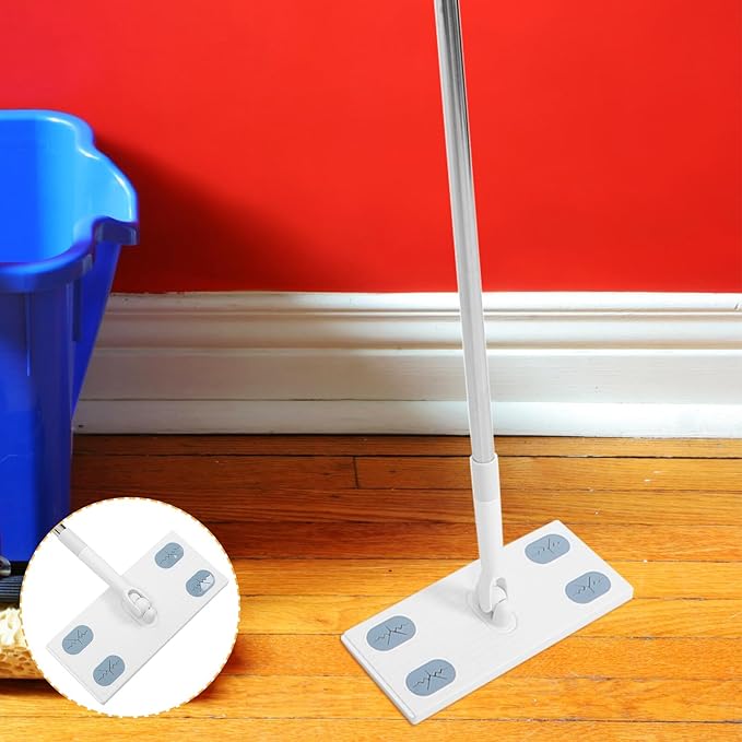 Electrostatic Dust Mop with Telescopic Handle Face Towel Refill Dust Mop for Floor Cleaning Long Handle for Hardwood and Tile Floors