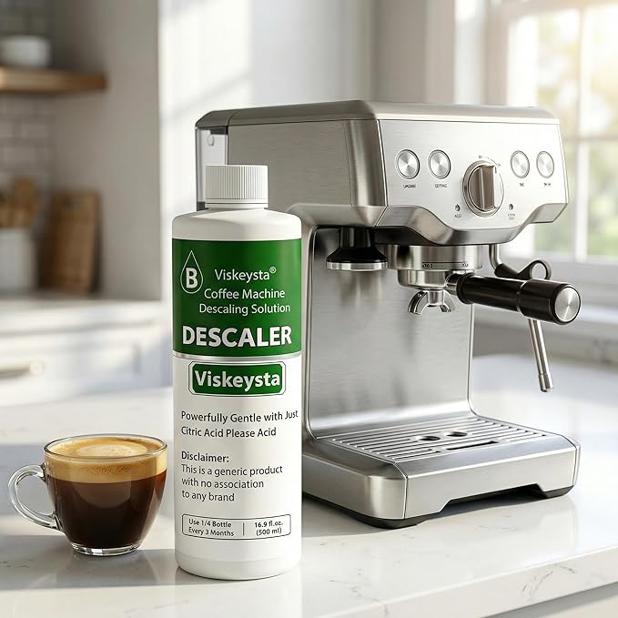 Descaling Solution for Black+Decker Coffee Makers 16.9 fl oz (500ml) Descaler Liquid 4 Uses Citric Acid Formula