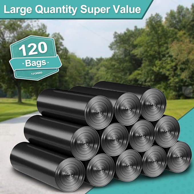 40-45 Gallon Black Trash Bags 120 Count - 37''x45'' Large Garbage Bags Unscented 40+ Gallon Trash Can Liners Multipurpose for Office Outdoor Recycling and Commercial