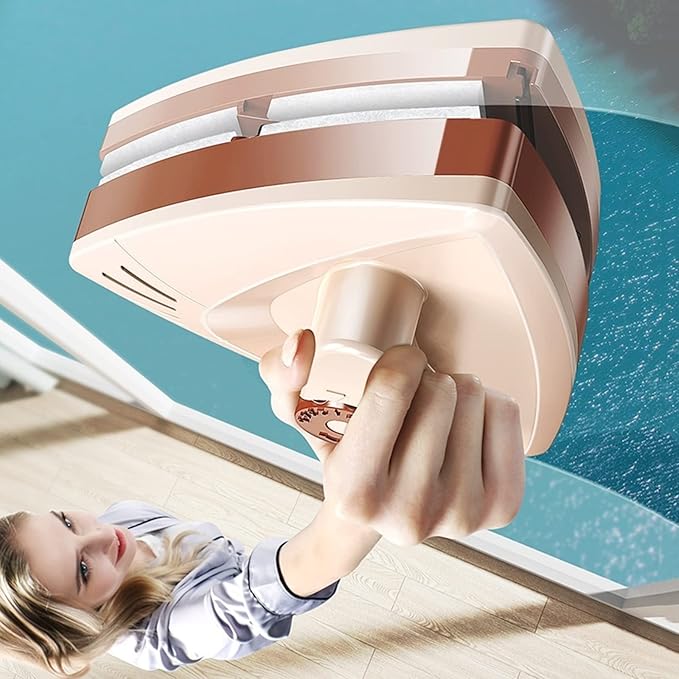 Window Cleaner Magnetic Double Side Magnetic Window Cleaner 5-Files Adjustable Magnetic Brush Glass Wiper for High Window 5-30Mm