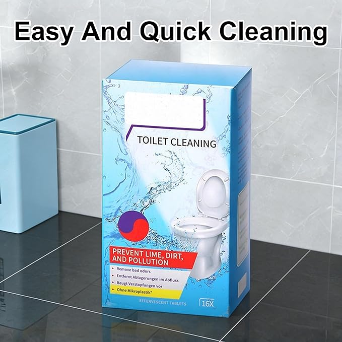 2PCS Toilet Bowl Cleaner Tablets 2026 New Drop-In Cleaner for Freshness Powerful Cleaning (32 Pack)