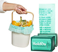 HoldOn Small Trash Bags 4 Gallon - 100 Plant-Based Garbage Bags for Small Trash Bins - Trash Bags for Kitchen Bin (2-pack 100 bags) 1.0 Count (HO#4G_2PK)