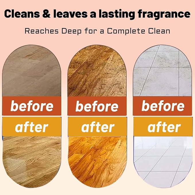Tile Cleaner Original Floor Cleaner Heavy Limpa Pisos Deep Cleaning Multipurpose Powerful Stain Removing Liquid for Floors Bathroom Shower Kitchen (1 2 PCS)