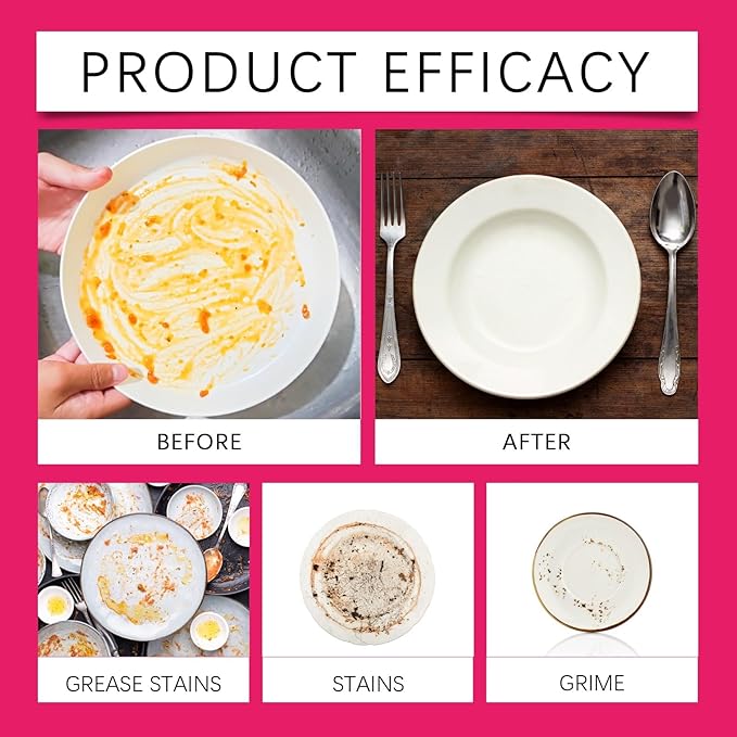 Kitchen Dish Spray - Grease Dissolver Removes Stubborn Stains Gentle On Dishes Easy To Use(3PCS)