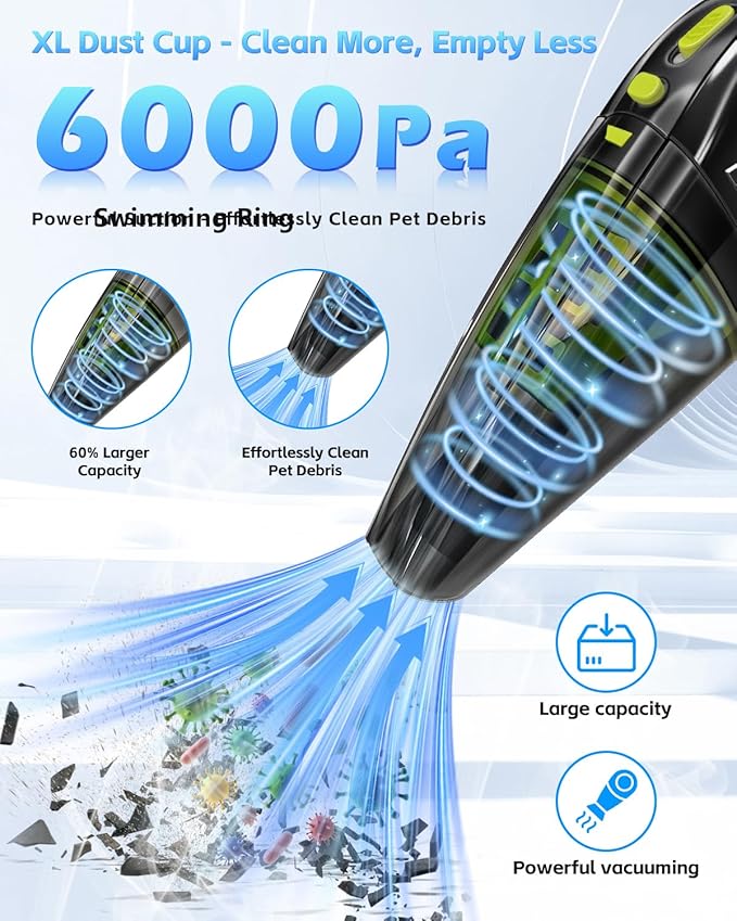 Guinea Pig &amp Rabbit Poop Vacuum: Extended Capacity Cordless Cleaner for Pet Cages – Tackle Daily Messes of Guinea Pig Bunny Bird Reptile &amp Other Small Animals - Black