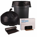 Boardwalk Low-Density Waste Can Liners 45 gal 0.6 mil 40 x 46 Black 25 Bags/Roll 4 Rolls/Carton