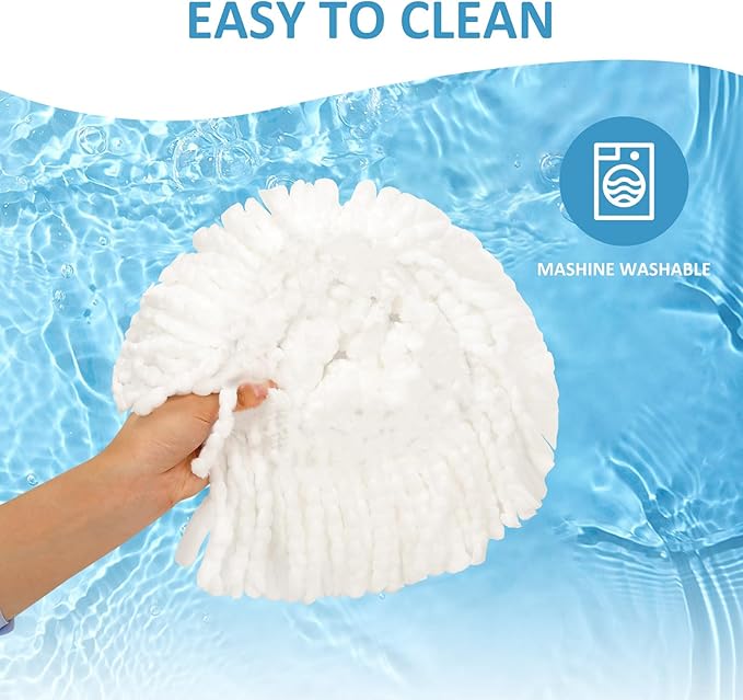 12 Pack Mop Heads Replacements for O-Cedar Compatible with O Ceda EasyWring Spin Mop Replace Refills for Ocedar Deep Cleaning Machine Washable and Easy-to-Replace
