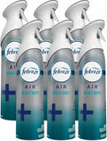 Febreze 97567 Heavy Duty Air Freshener Crisp &amp Clean 8.8 Oz (Pack of 6)