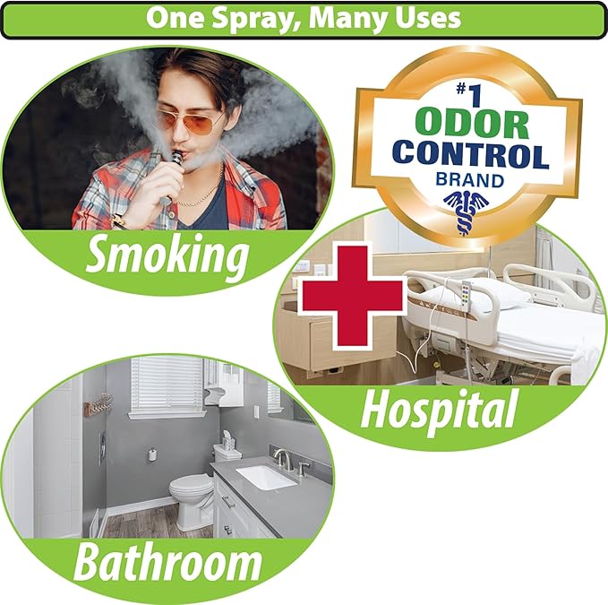 Odor Eliminator Smoke Odor Eliminator Smoking | Hospitals | Bathrooms #1 Odor Control Brand Stain Lifting Technology Trust Bong Life For All Your Smoking Needs (Gallon [THREE PACK])