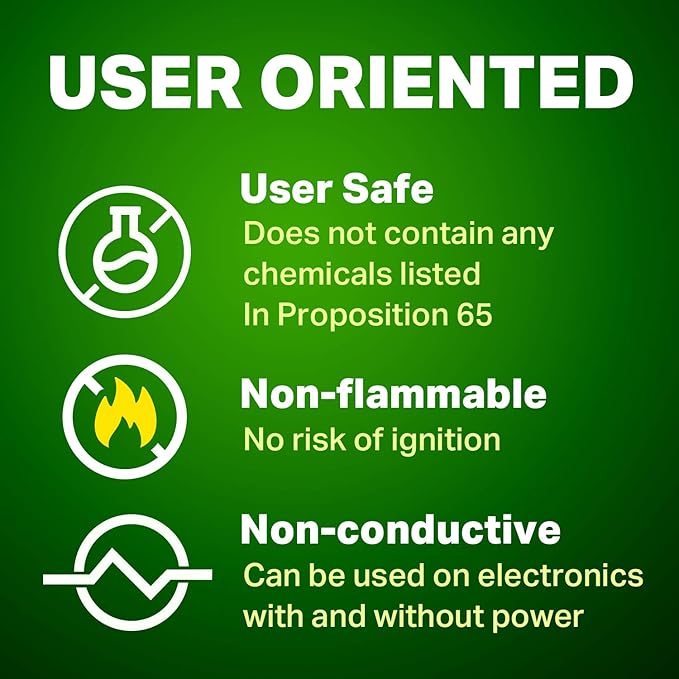 Non-Flammable Electronic Contact Cleaner Aerosol Spray- Safely Cleans Joycons Computers PCB and More - Removes dust Dirt and contaminants on Contacts - Quick Dry|8oz/225g |
