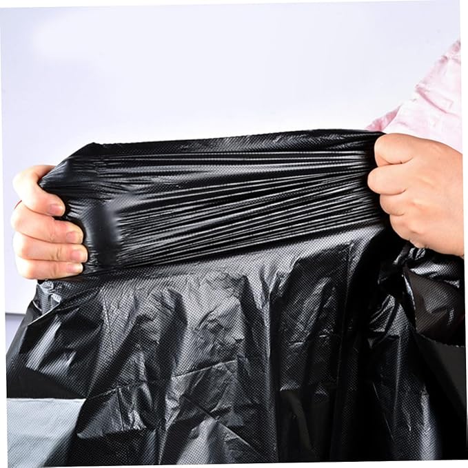 SOIMISS 50pcs Large Black Heavy Duty Trash Bags 80x100cm for 100l Garbage Bin Commercial Gardening Kitchen Waste Contractor Bags