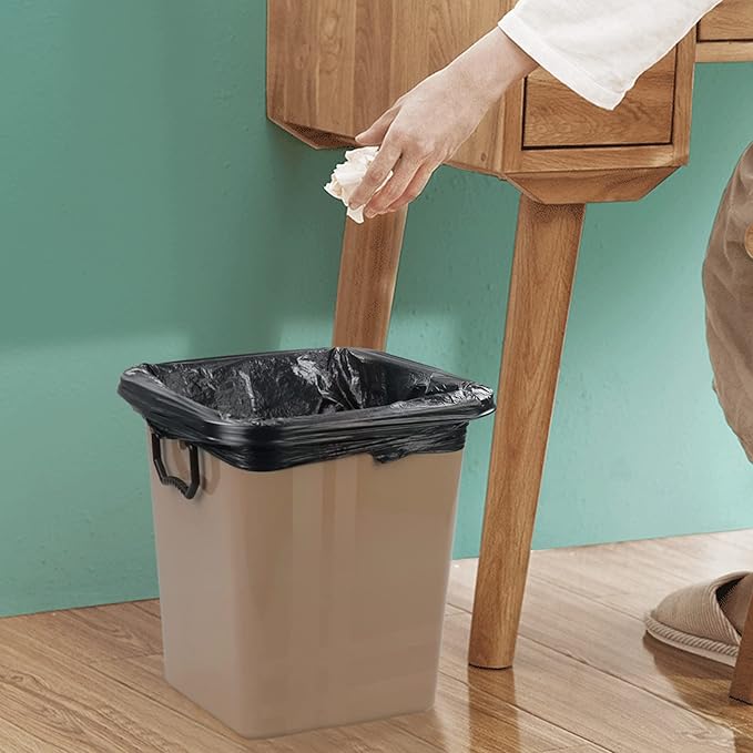 5 Gallon Drawstring Garbage Bags Plastic Trash Can Liners Black Small Trash Bags 220 Counts