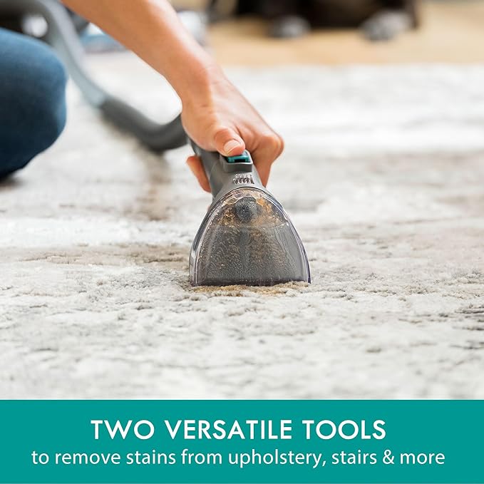Kenmore KW4070 RevitaLite Pet Portable Carpet Cleaner with High Cleaning Power 3.2L Clean Tank &amp 1.4L Dirty Tank 25ft Cord Length and Two Easy Removable Brushroll for Rug &amp Upholstery