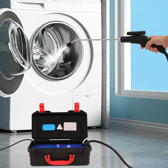 High Pressure Steam Cleaner 1700W 3-3.5Pa Handheld High Temp Steamer Heavy Duty Portable Steamer Cleaner Power Steam Cleaning Machine for Home Use Kitchen Grease Car