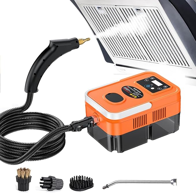 Handheld Steam Cleaner Steam Cleaners Mop Portable Powerful Canister SteamerSteamer for Cleaning for Kitchen Bathroom Car Grout and TileYellow