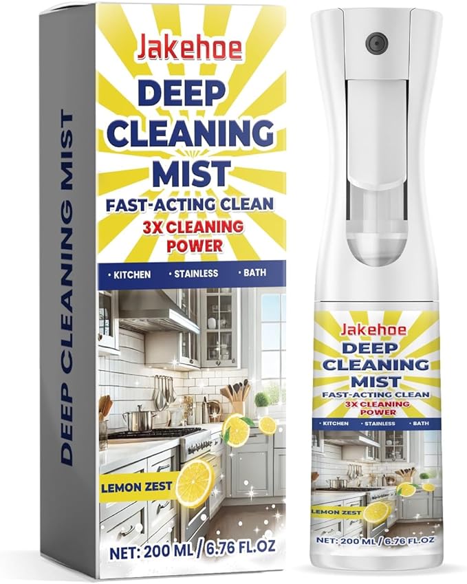 Kitchen Deep Cleaning Spray Grease &amp Stain Remover For Stoves Range Hoods Effective Degreaser Safe Formula(2PCS)