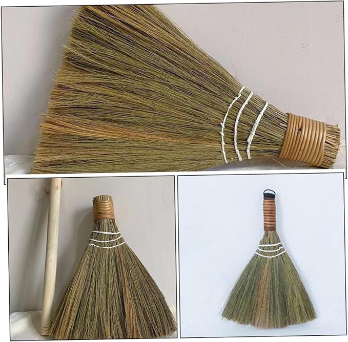 BESPORTBLE 2pcs Soft Brooms with Removable Handle Household Cleaning Brushes for Indoor Outdoor Use Versatile Desktop Dust Broom for Home Office Car Cleaning
