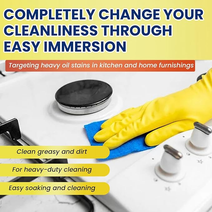 Yinhing Powerful All Purpose Degreasers Fast Acting Kitchen Cleaner Degreaser for Stubborn Grease Oil Removal Cookware Range Hoods Sinks Walls 3 Pack 260g