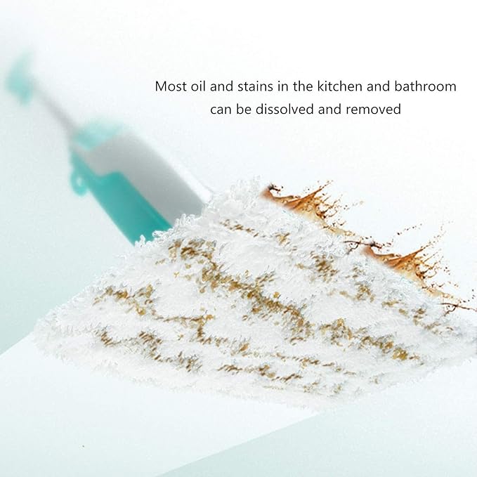 Handheld Steam Mop with Microfiber Brush Upright Floor Cleaner 3-in-1 Multi-Functional Convenient Detachable