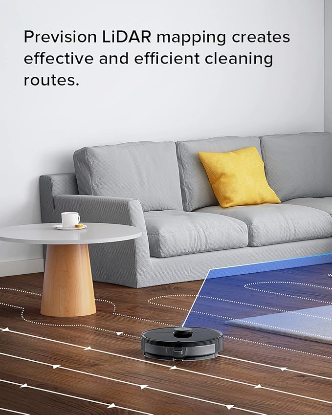 roborock S5 MAX Robot Vacuum and Mop Cleaner Self-Charging Robotic Vacuum Lidar Navigation Selective Room Cleaning No-mop Zones 2000Pa Powerful Suction 180mins Runtime Works with Alexa