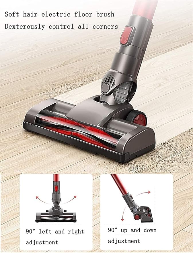 Vacuum Cleaner Cordless Vacuum Cleaner for Hard Floors Carpets &amp Hair Cordless Stick Vacuum Cleaner with Headlight &amp Quadruple Filtration
