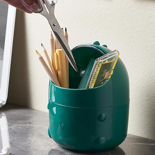 Mini Desktop Trash Can Plastic Mini Trash Can for Desk with Lid Small Cute Shaped Countertop Bin Waste Paper Bin Small Waste Bin for Dining Table Desk Home Office Easy Storage Big Size
