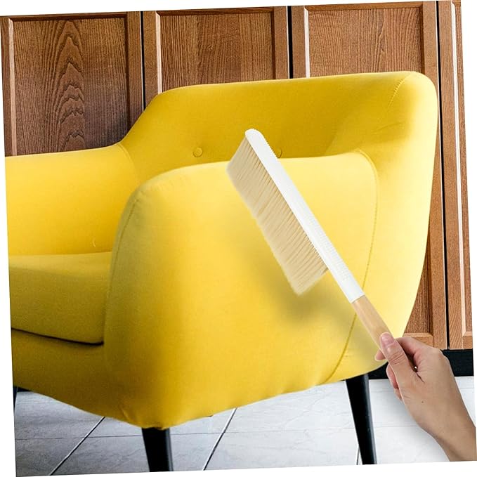 Beaupretty 4pcs Handle Soft Brush for Cleaning Versatile Tool for Sofa Carpet Bed Counter Gentle Bristles for Dirt Removal Beech Design
