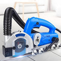 Electric Grout Removal Tool 1200W 9000RPM Professional Oscillating Tile Grouts Remover Machine with Self-Vacuuming for Cleaning Grout Between Tiles(Machine+1.7mm Seam Cleaning Sheet)