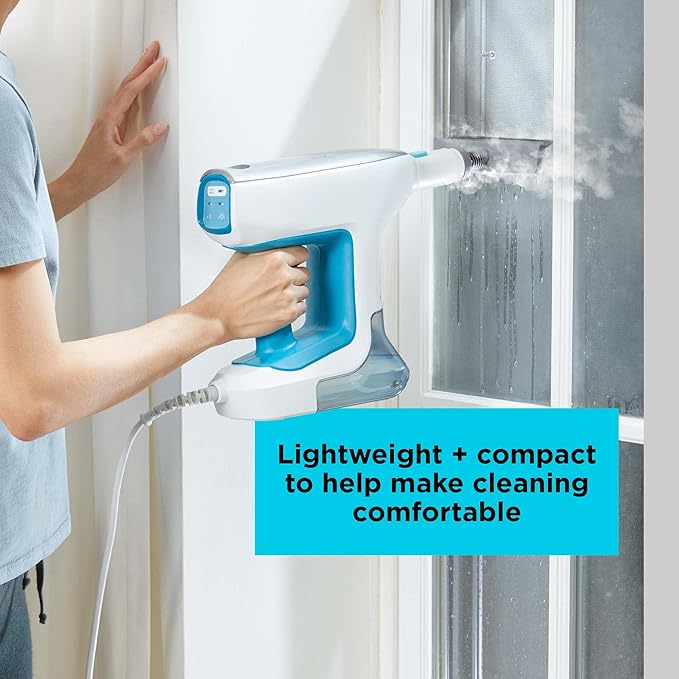 BLACK+DECKER Steam Mop Floor and Handheld Steamer Multi-Purpose Steam Cleaner with 6 Attachments Corded (BHSM15FX08)