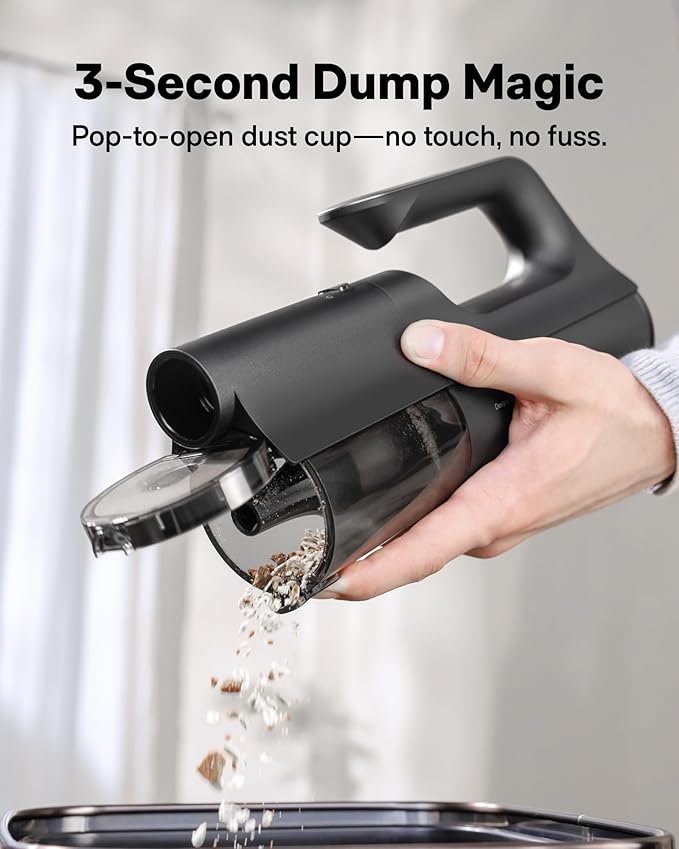 HOTO BlowVac™ Handheld Vacuum Cordless Car Vacuum Cleaner with 23000Pa High Power 3 Suction Modes Electric Compressed Air Duster Blower for Car Interior Desk Boat Home Outdoor