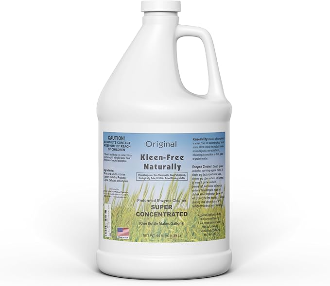 Naturally Preformed Enzyme Cleaner Enzyme Solution Multi-Purpose Cleaner Laundry Additive and More - Concentrate - Original Scent - 64oz