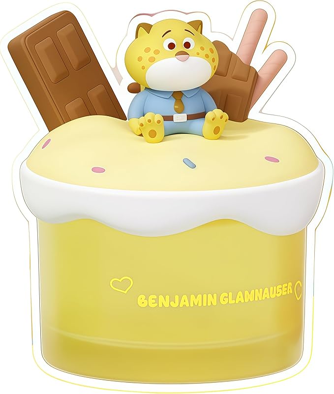 MINISO Disney Zootopia Themed Ornament Car Air Freshener Cute Natural Stone Decor Exquisite for Collection and Gifting (Clawhauser)