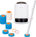 PeiTuShangJin Disposable Toilet Brush Auto-Ejecting Includes 24 Enhanced Refills (16 Ocean 8 Natural) Plus 3 Air-Purifying Scent Rings (Ocean Rose Lemon) 360° Dead-Angle-Free Cleaning (1-24)