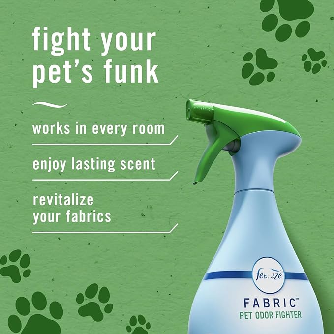 Feb+reze Fabric Spray Air Freshener Odor-Fighting Fabric Refresher Pet Odor Fighter 23.6 fl oz (Pack of 2)