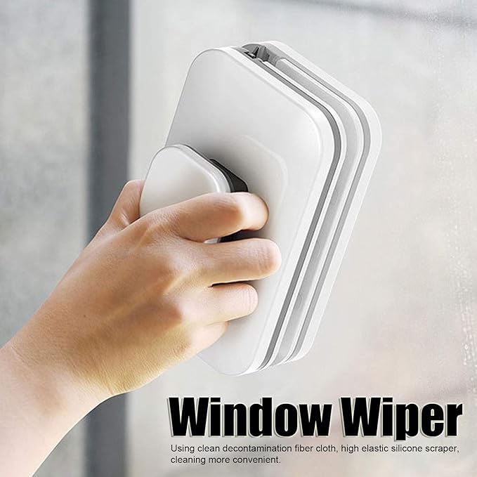 Magnetic Window Wiper Cleaner - Double-Side Glass Cleaning Tool for Home Use