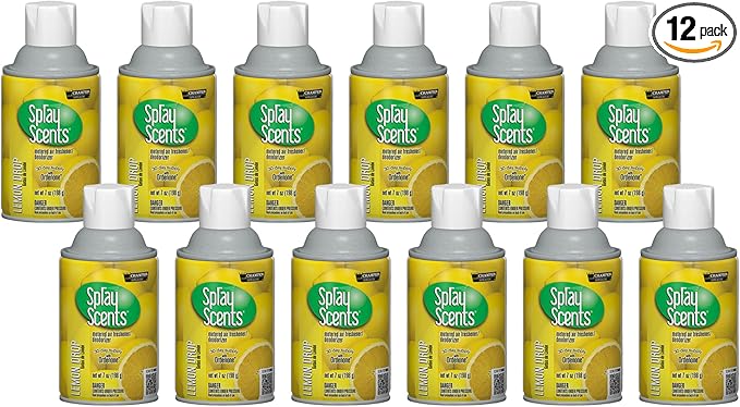 Champion Sprayon SprayScents Metered Air Freshener Refill 7 oz Odor Control Fragrance Lemon Drop (Case of 12)