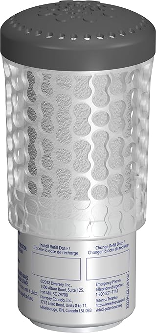 Diversey 100910595 Good Sense 60 Day Air Care System Cartridge Deodorizer &amp Freshener for Restrooms Gyms &amp High Traffic Public Spaces Fresh Scent Refill 1-Cartridge (Pack of 6)