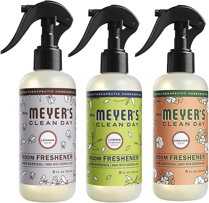 MRS. MEYER'S CLEAN DAY Room Freshener Variation Includes 1 Lemon Verbena 1 Geranium and 1 Lavender 3 ct.