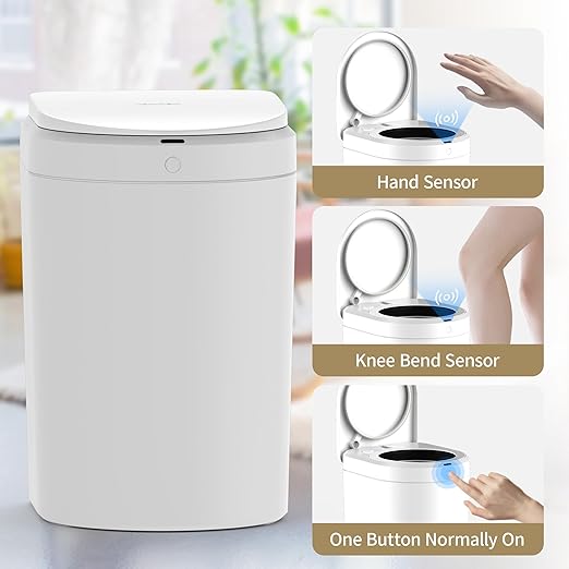 TOWNEW S2000 Auto-Sealing Trash Can 5.5 Gallon Automatic with Hands-Free Sensor and Self-Replacing Bags for Kitchen Office