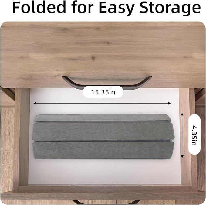 Stone Dish Drying Mat24(L)×16(W) - Fast-Drying Collapsible Kitchen Counter Mat for Dishes Cups &amp Bottles with Sanding Tool + Placemat Dark gray
