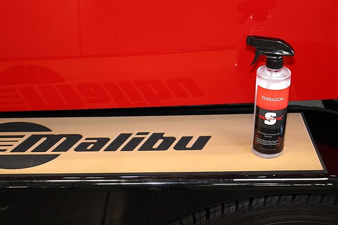 Terragon Fire Water is the first-ever SI02 Infused Water Spot Remover not only does it clean but also protects and leaves behind a brilliant U.V. Inhibitanting SHINE.
