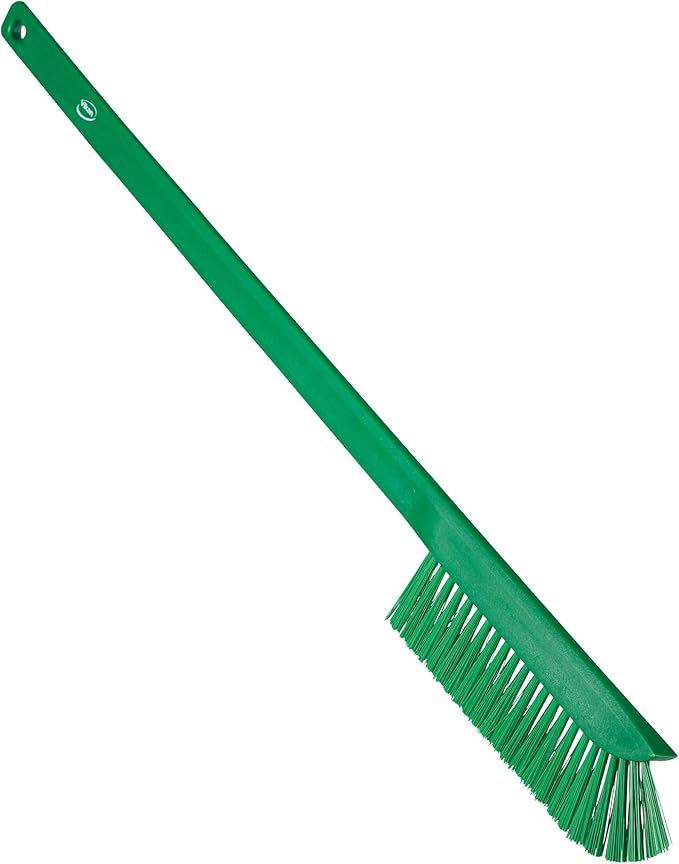 Vikan 41972 Ultra-Slim Cleaning Brush with Long Handle 23.62 Medium Green